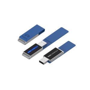 Memoria USB de Cuero Led personalizado con logotipo