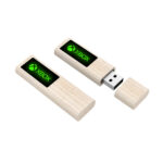 USB Madera Led Personalizado con logotipo