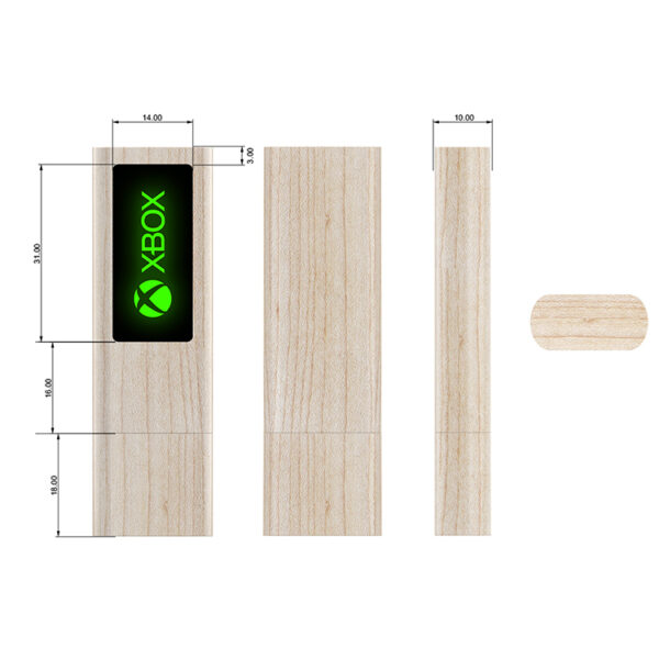 USB Madera Led Personalizado