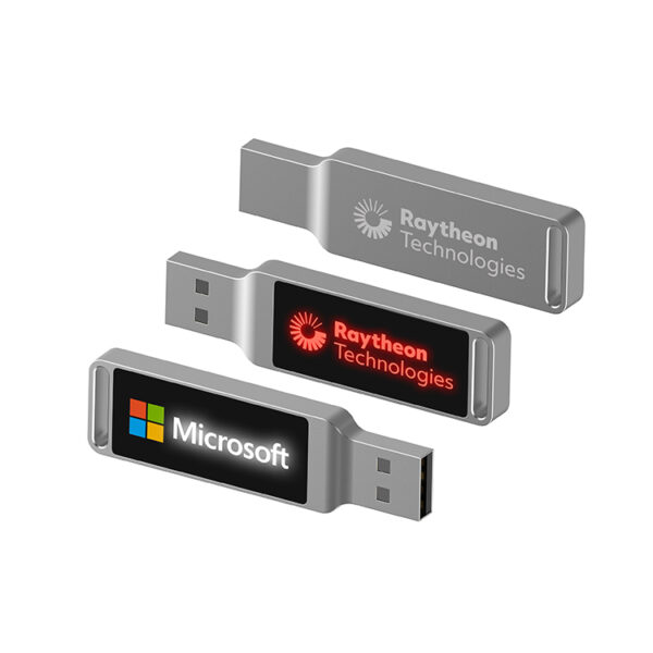 Pendrive Personalizado de Metal con logotipo led