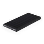 Cargador Power Bank Solar Personalizado negro