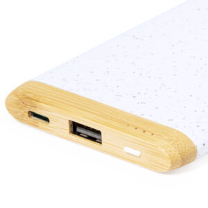 ECO Power Bank Bambu y caña trigo personalizada logotipo