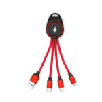 Cable de Carga Personalizado Multifuncional Con Logotipo Led