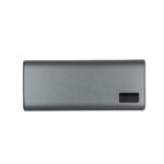 Cargador Power Bank Aluminio Plateado